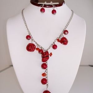 Handmade Fashion Jewelry : Necklace + Earrings